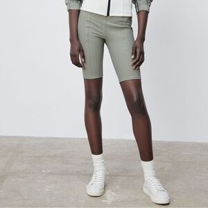 Zara green bike shorts